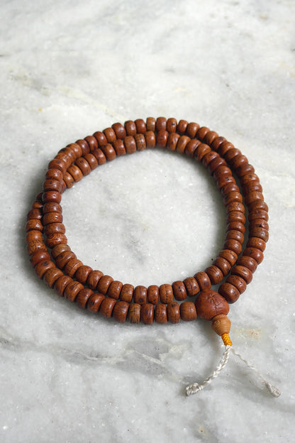 Natural Bodhi Seed Mala,108 Phoenix eye Buddha Chitta Beads Prayer Japa Mala