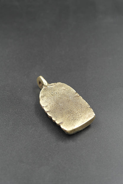Kaal Bhairav Brass Pendant | The Fierce Lord of Time & Supreme Protector
