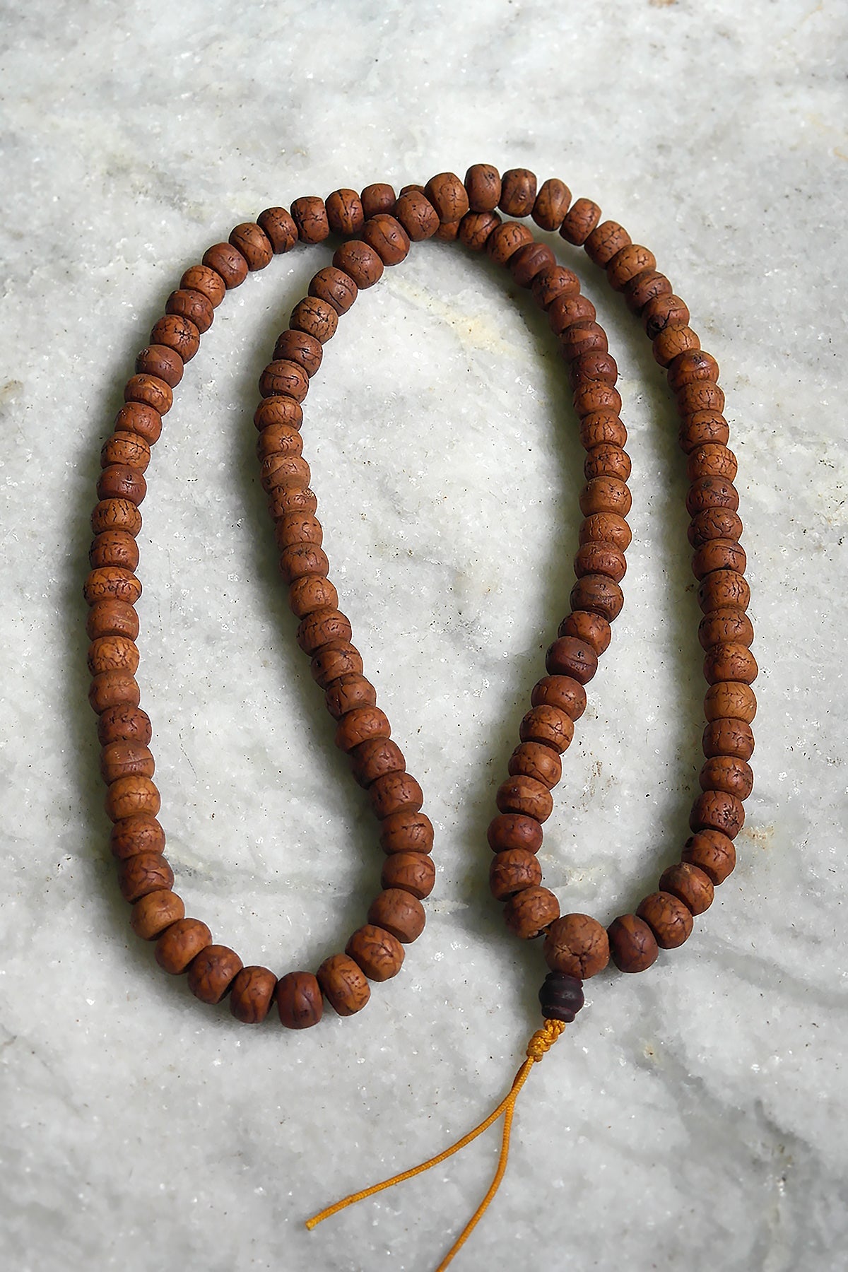 Natural color Bodhi Beads Prayer Mala 12mm - Meditation Mala