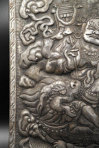 Hand Hammered Zambala wall hanging, A spell to attract good luck and wealth - Vajracrafts