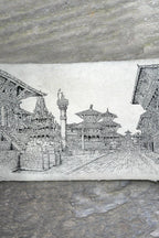 All Handmade Lokta Paper Poster of Patan Durbar Square - Vajracrafts