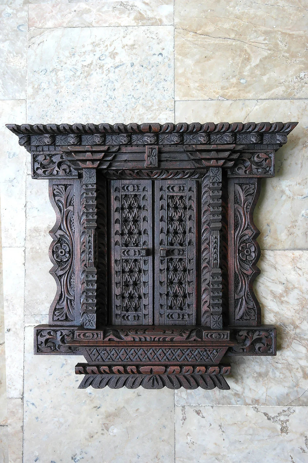 Traditional Newari Handcrafted swing styled Wooden Window - Vajracrafts
