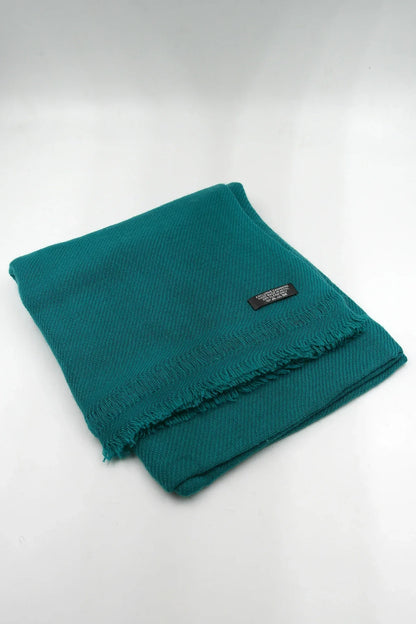 Teal Color Pure Pashmina Shawls for Women - Vajracrafts