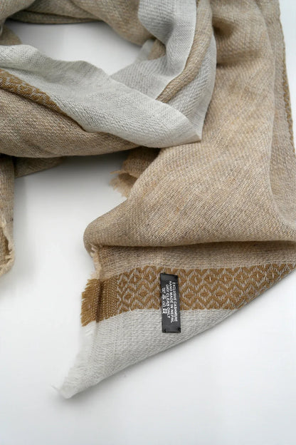 Dobby Tape Border in Pashmina Shawl - Vajracrafts