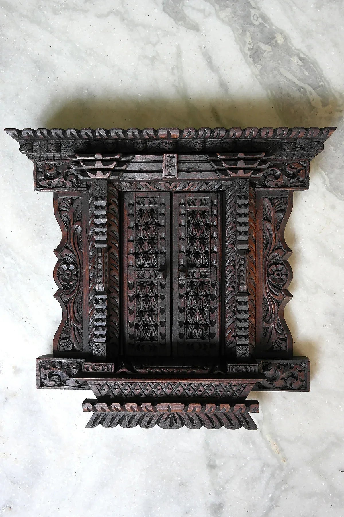 Traditional Newari Handcrafted swing styled Wooden Window - Vajracrafts