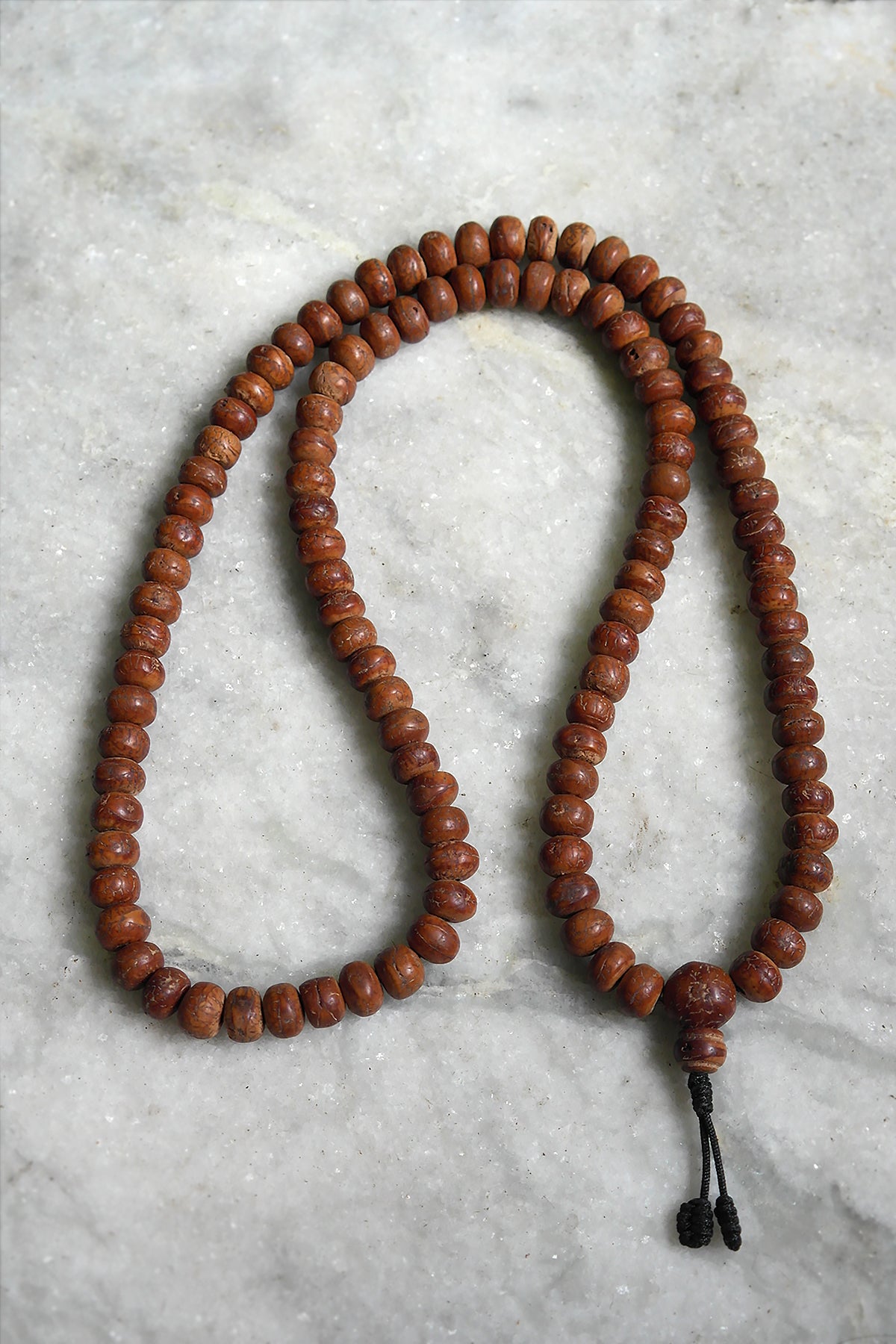 Nepalese Natural Buddha Chitta/Bodhi Beads Prayer Mala, 11mm