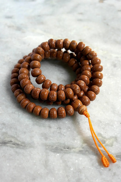 Natural Bodhi Beads Prayer Mala 12mm- Meditation Mala - Vajracrafts
