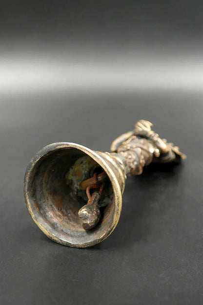 Antique surmounted Mahakala in the Bell - Vajracrafts