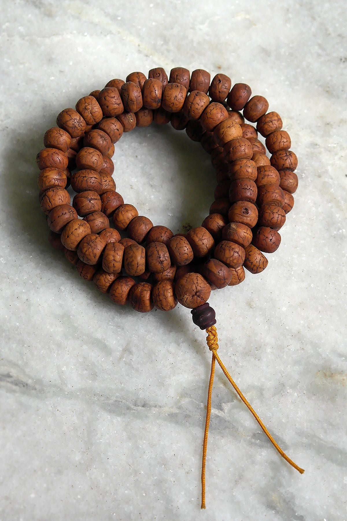 Natural color Bodhi Beads Prayer Mala 12mm - Meditation Mala