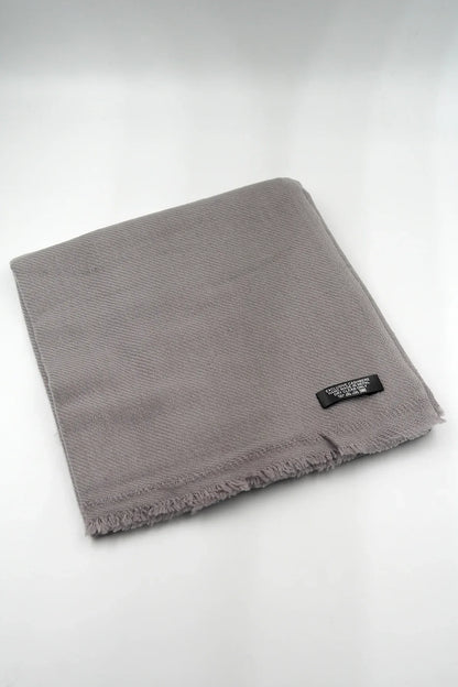 Light Grey Color Pure Pashmina Shawl - Vajracrafts