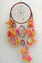 Dream Catcher wall hanging home decoration unique Colorful - Vajracrafts