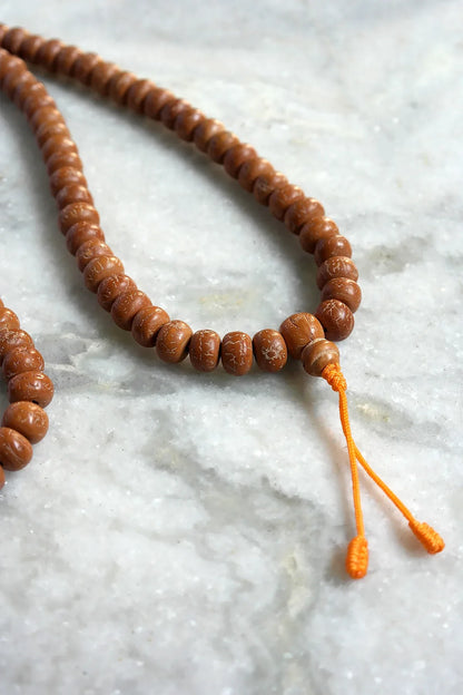 Natural Bodhi Beads Prayer Mala 12mm- Meditation Mala - Vajracrafts