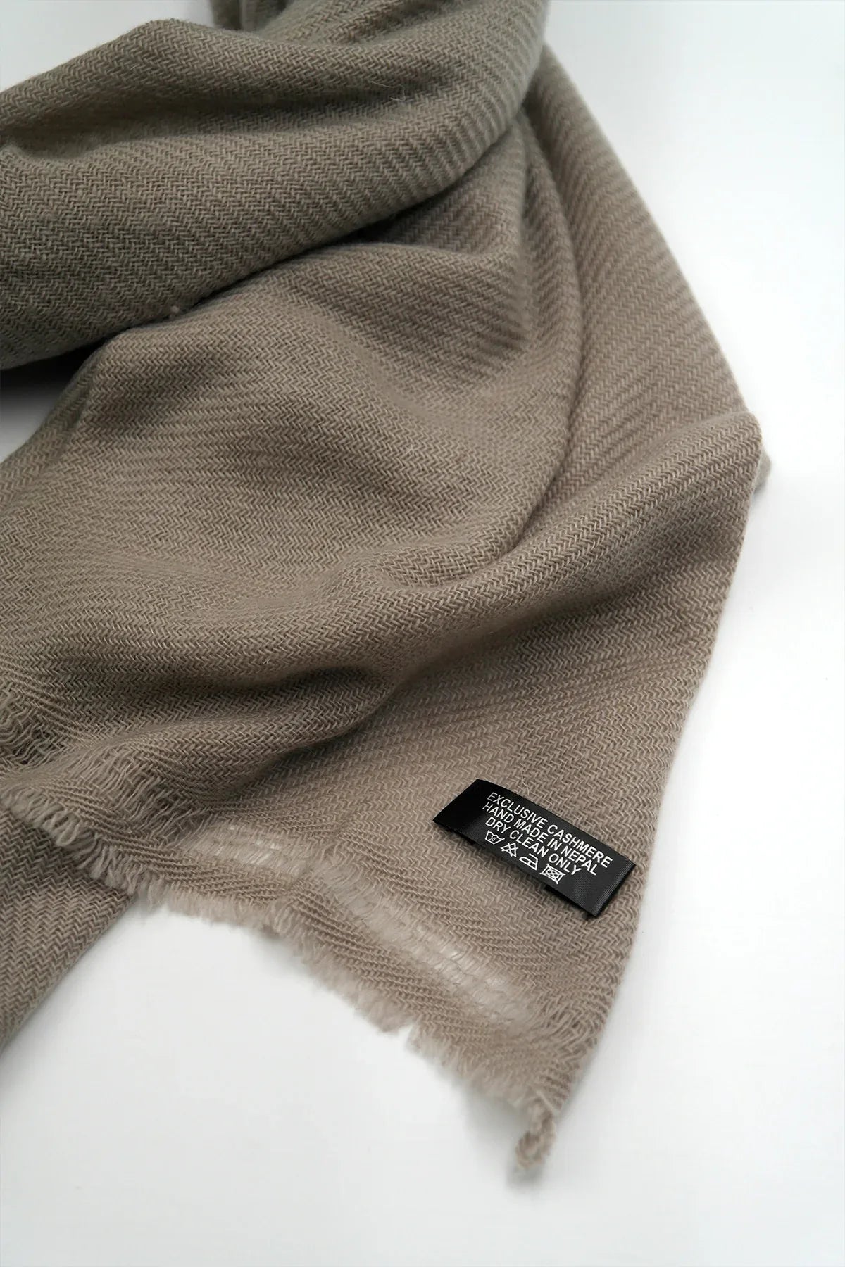 Adobe Brown Pure Pashmina Shawls for Women - Vajracrafts