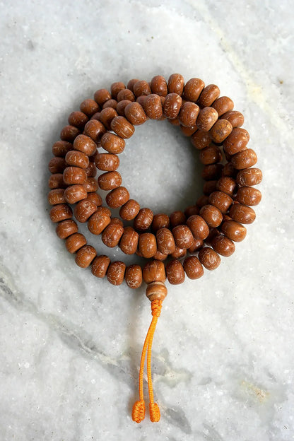 Natural Bodhi Beads Prayer Mala 12mm- Meditation Mala - Vajracrafts
