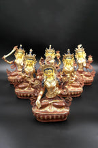 Green Tara, Manjushri, Chenrezig, Vajrasattva, Amitabha and White Tara, Set of 6 Sculptures - Vajracrafts