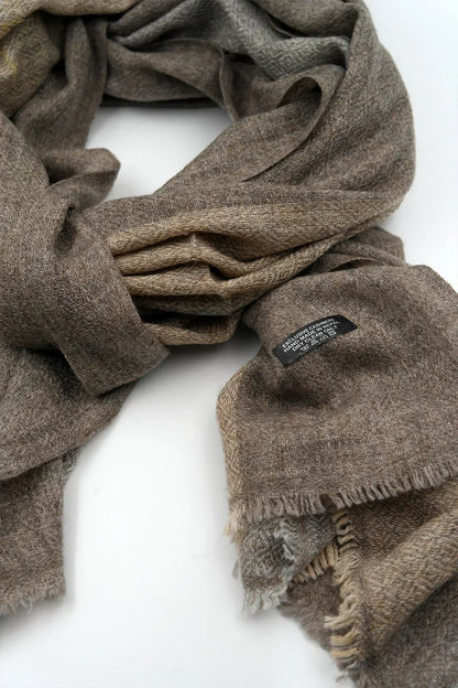 Beige and Grey color Pashmina Shawls for Women - Vajracrafts