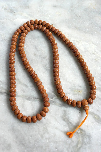 Natural Bodhi Beads Prayer Mala 12mm- Meditation Mala - Vajracrafts