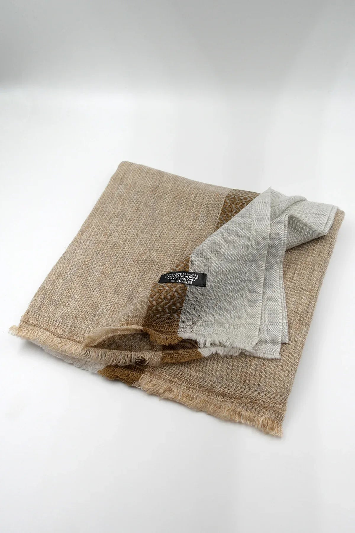 Dobby Tape Border in Pashmina Shawl - Vajracrafts