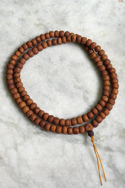 Natural color Bodhi Beads Prayer Mala 12mm - Meditation Mala