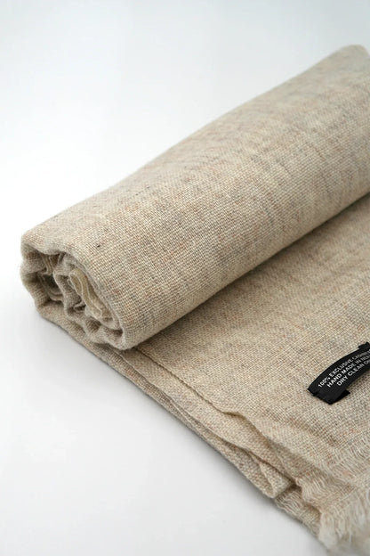 Plain Light Grey Pashmina Shawl For Women - Vajracrafts