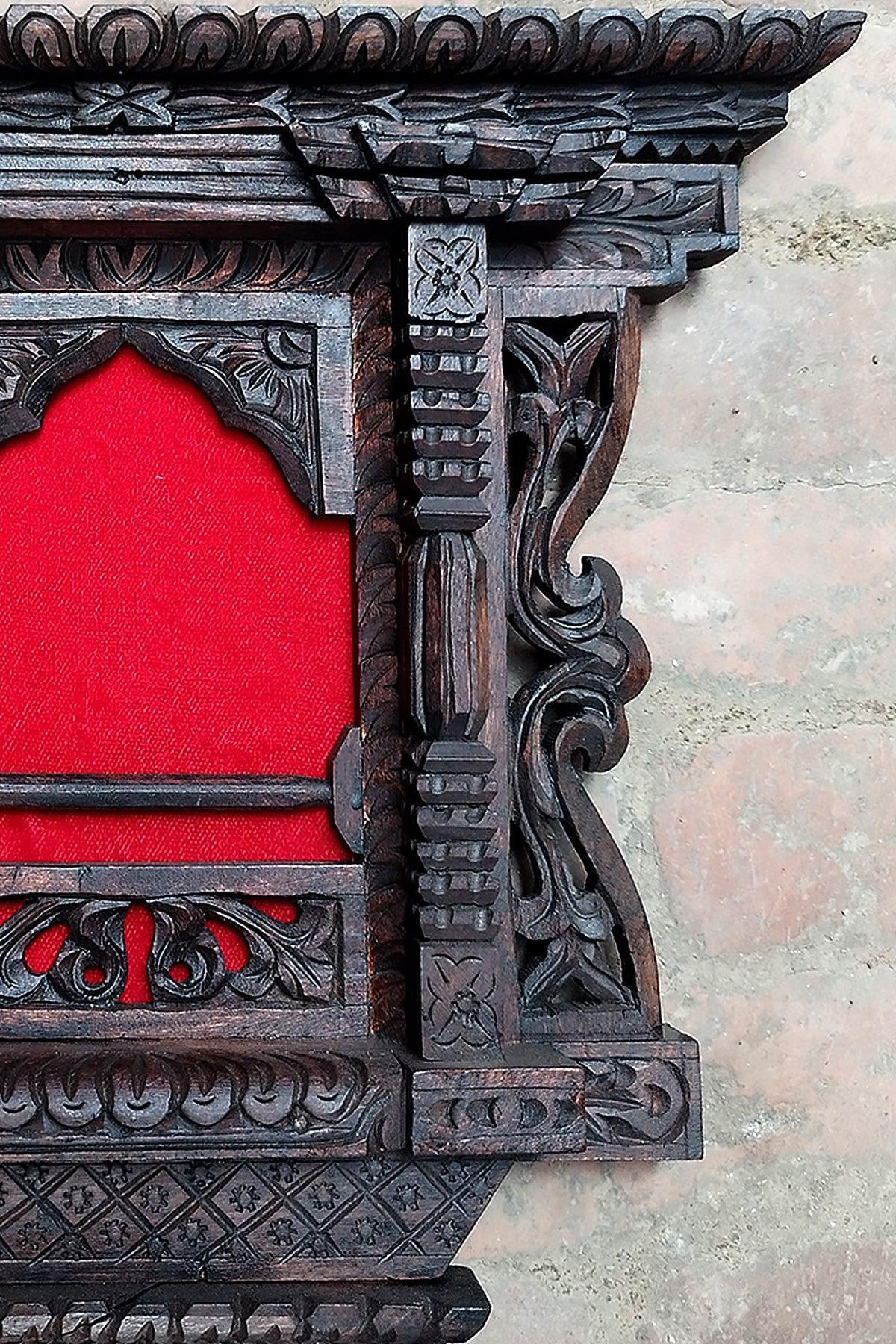 Traditional Newari Handcrafted Wooden small Photo Frame - Vajracrafts