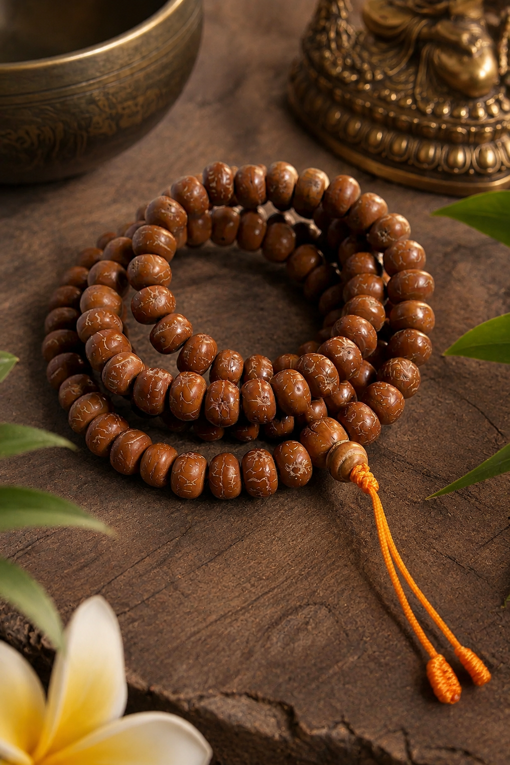 Natural Bodhi Beads Prayer Mala 12mm- Meditation Mala