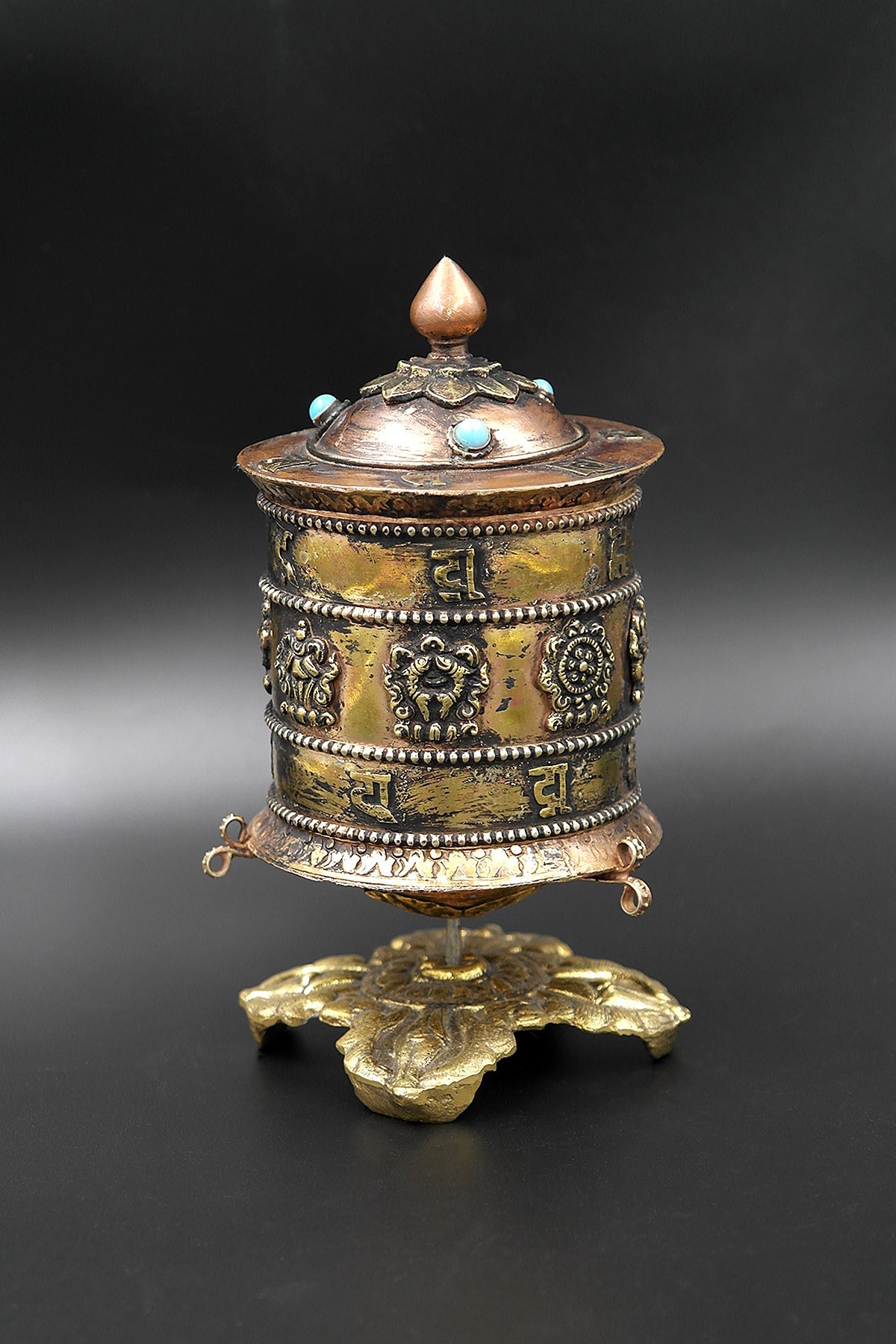 Om Mane peme hum table top Tibetan Prayer Wheel | Vajracrafts