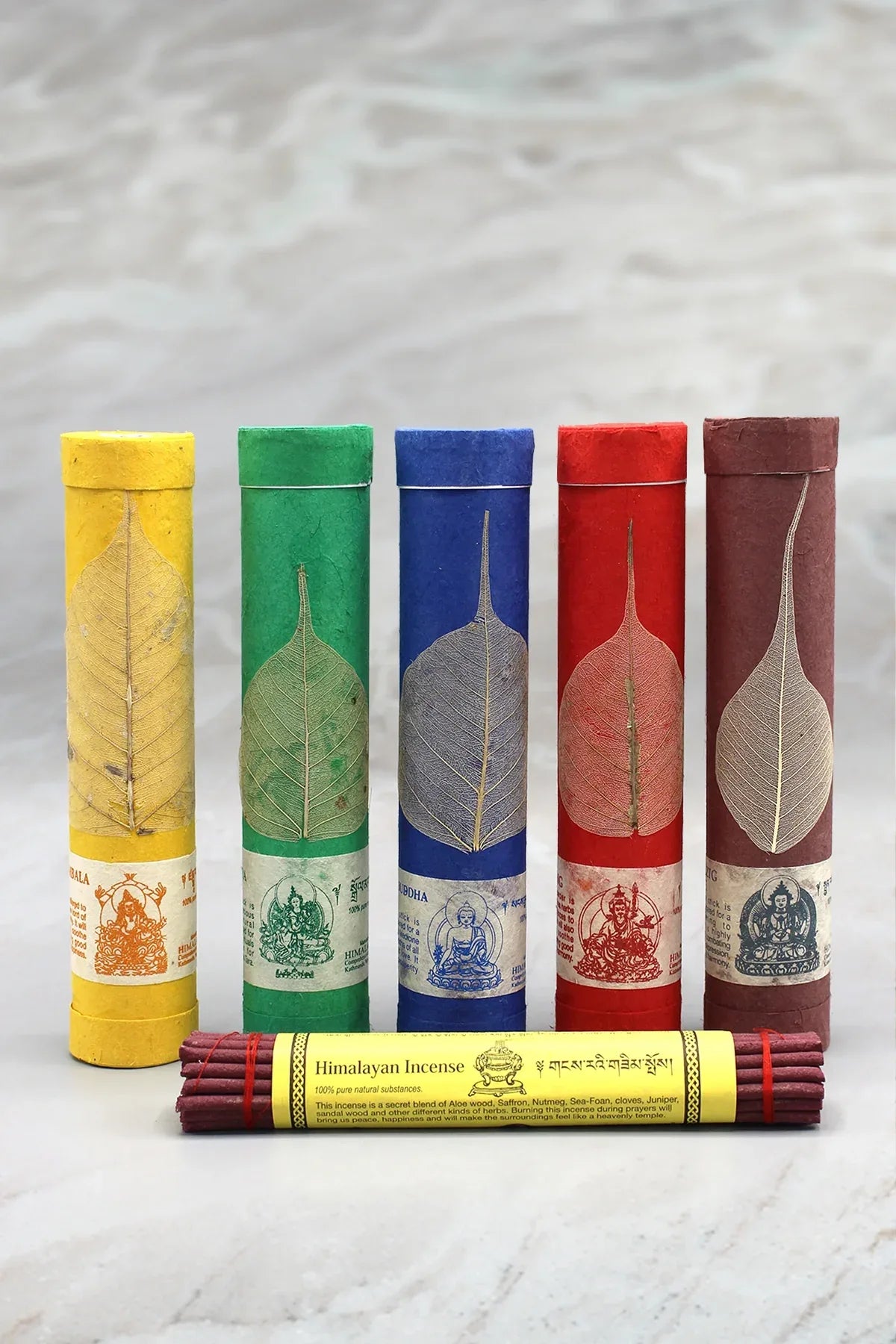 Tibetan Chenrezig Incense with Bodhi Leaf - Vajracrafts