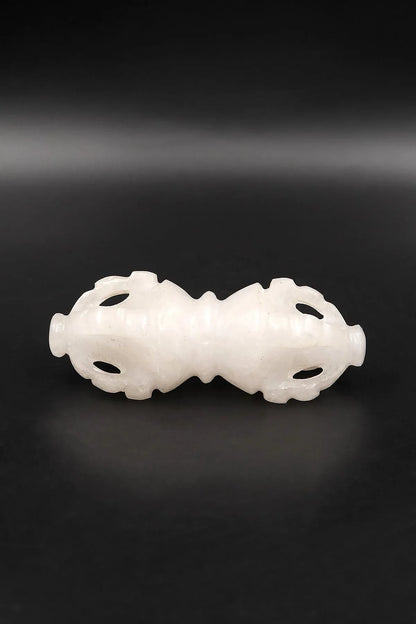 The Quartz Crystal Vajra | Handcrafted Tibetan Buddhist Ritual Crystal Dorje - Vajracrafts