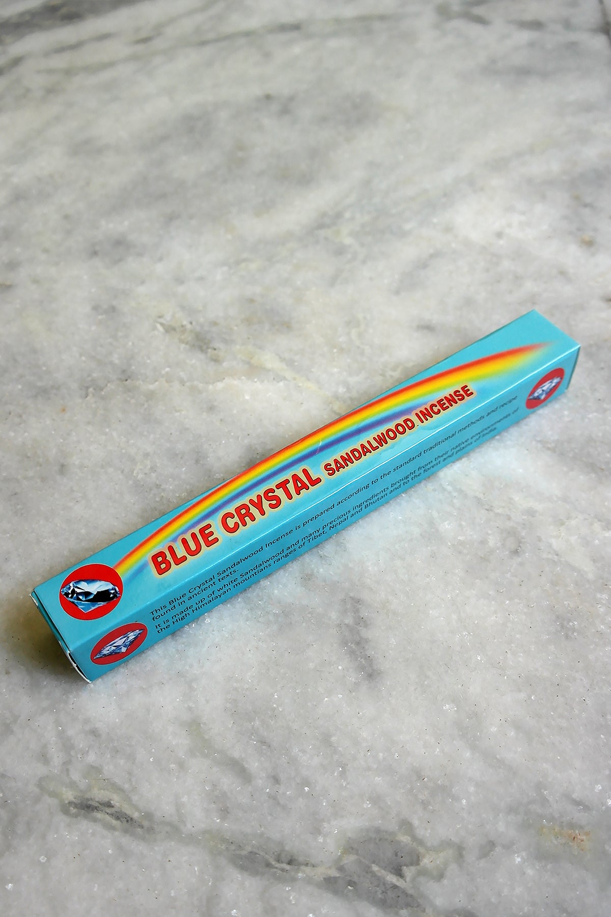 Blue Crystal Sandalwood Incense Sticks | Vajracrafts