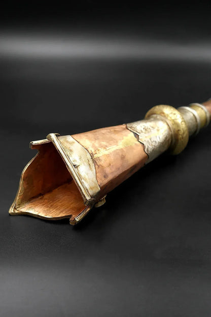Buddhist Traditional Ritual Item Copper Kangling, Tibetan trumpet - DungChen - Vajracrafts