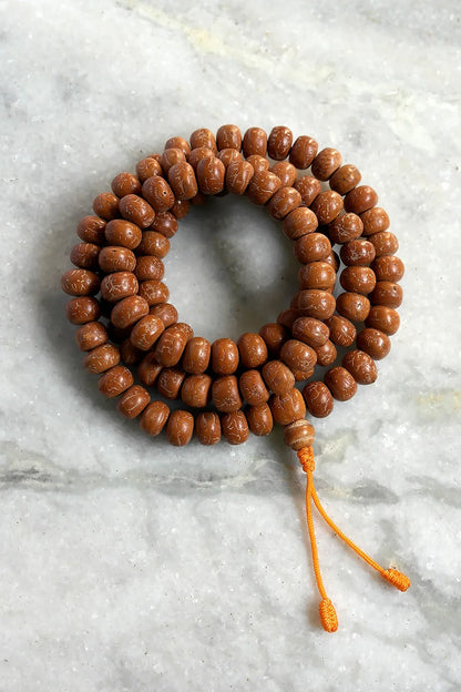 Natural Bodhi Beads Prayer Mala 12mm- Meditation Mala - Vajracrafts