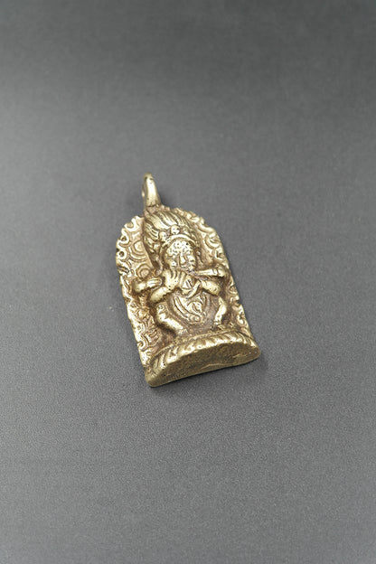 Mahakala Buddhist Protector Pendant, Panjarnata: Lord of the Pavilion