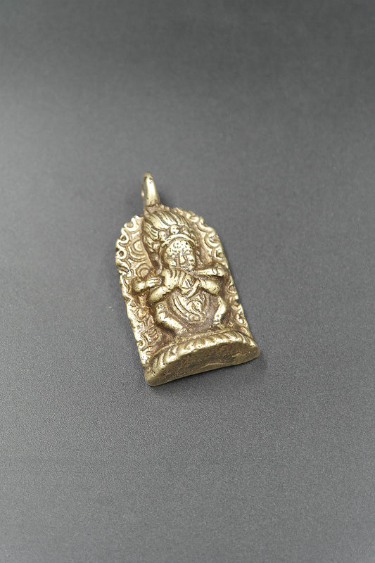 Mahakala Buddhist Protector Pendant, Panjarnata: Lord of the Pavilion