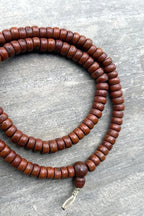 Flat Beads Cut Design Bodhi Meditation Prayer Mala 12mm - Vajracrafts