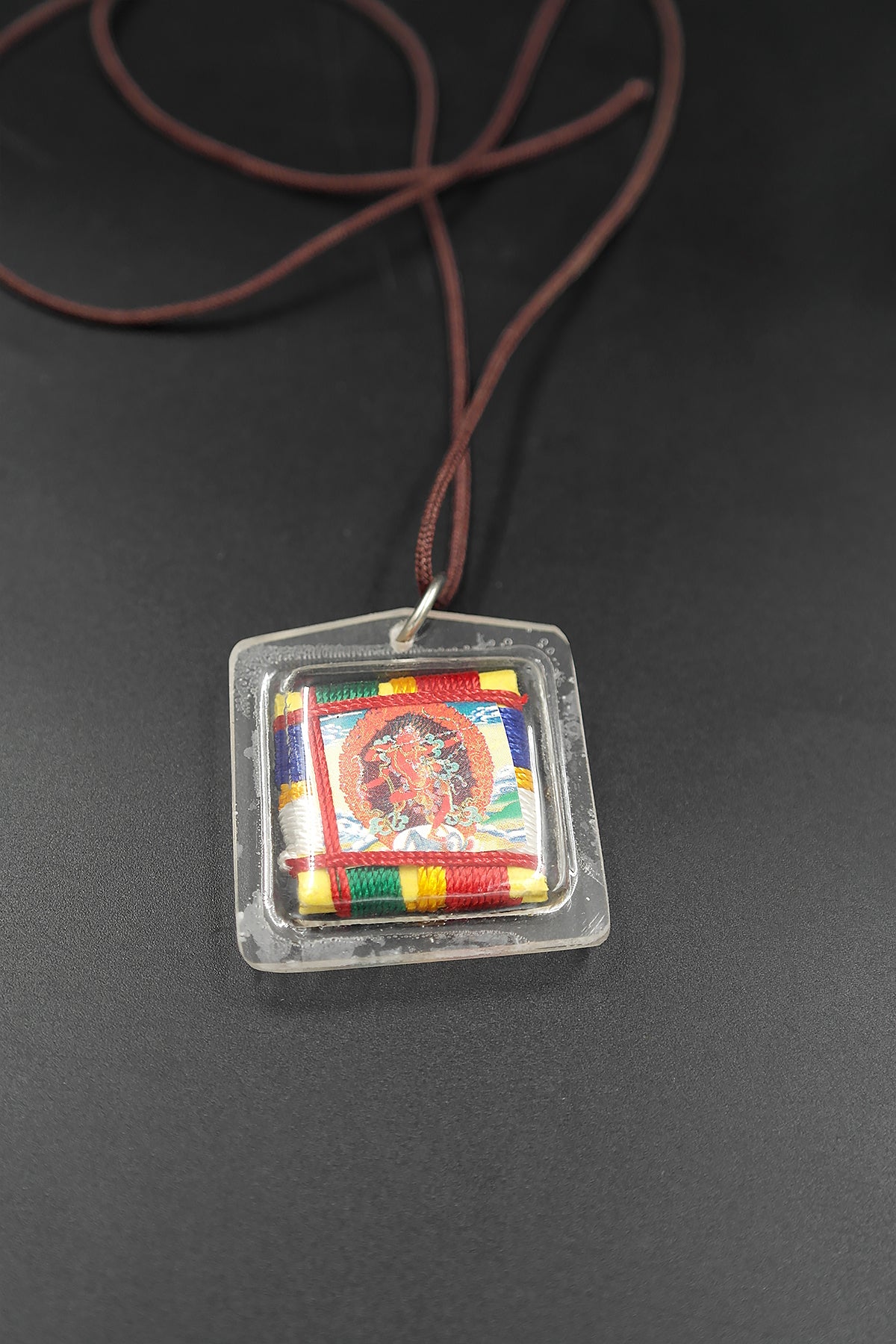 Kurukulla Tibetan Mantra Amulet with Hard Plastic Cover | Kurukulle Buti