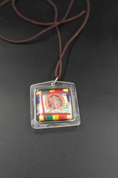 Kurukulla Tibetan Mantra Amulet with Hard Plastic Cover | Kurukulle Buti