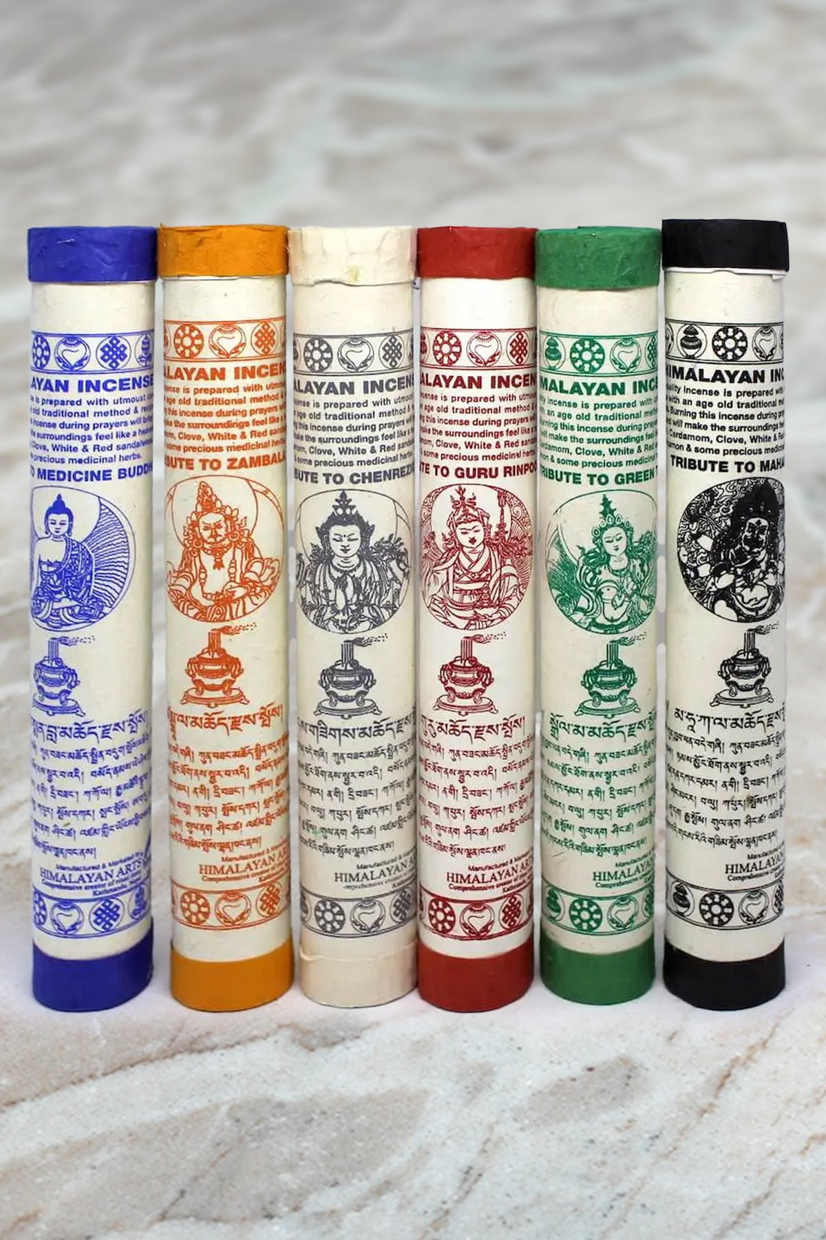 Himalayan Incense Pack of 6 Tribute to Tibetan Deities