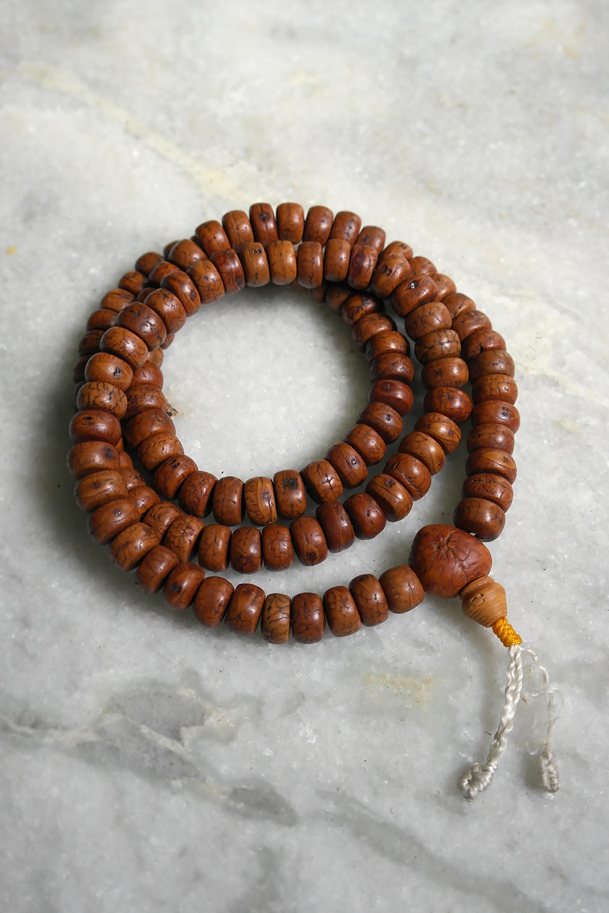Natural Bodhi Seed Mala,108 Phoenix eye Buddha Chitta Beads Prayer Japa Mala