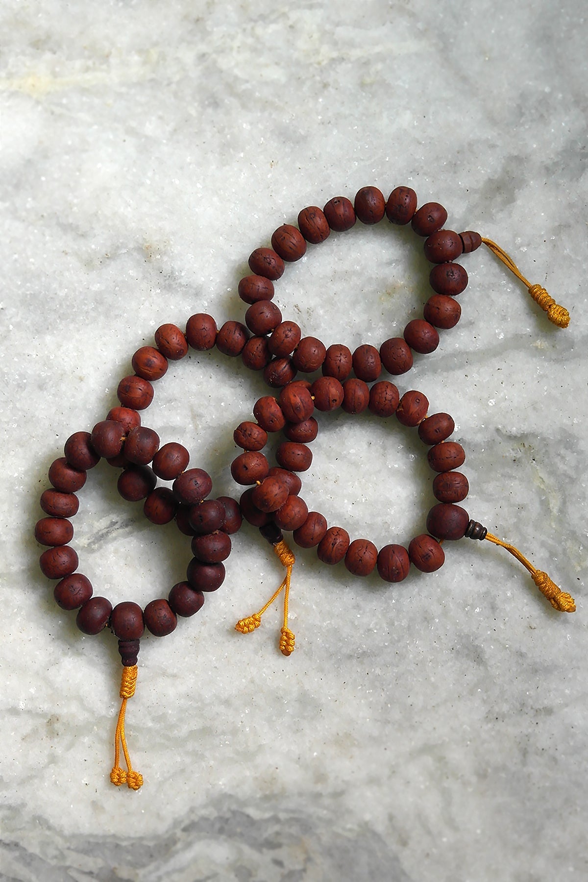 12mm Phoenix Eye Nepalese Bodhi Seed Mala, Buddha Chita Bracelet