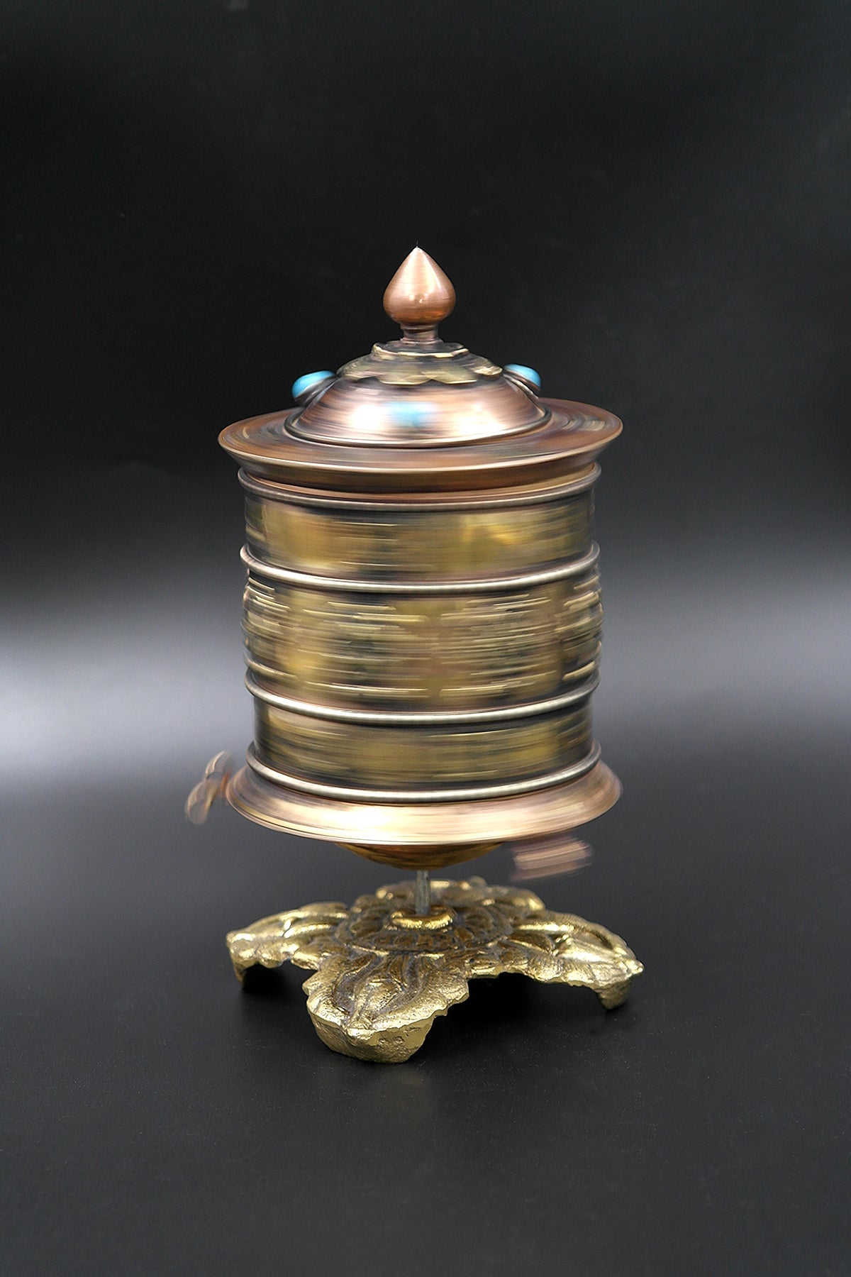 Om Mane peme hum table top Tibetan Prayer Wheel | Vajracrafts