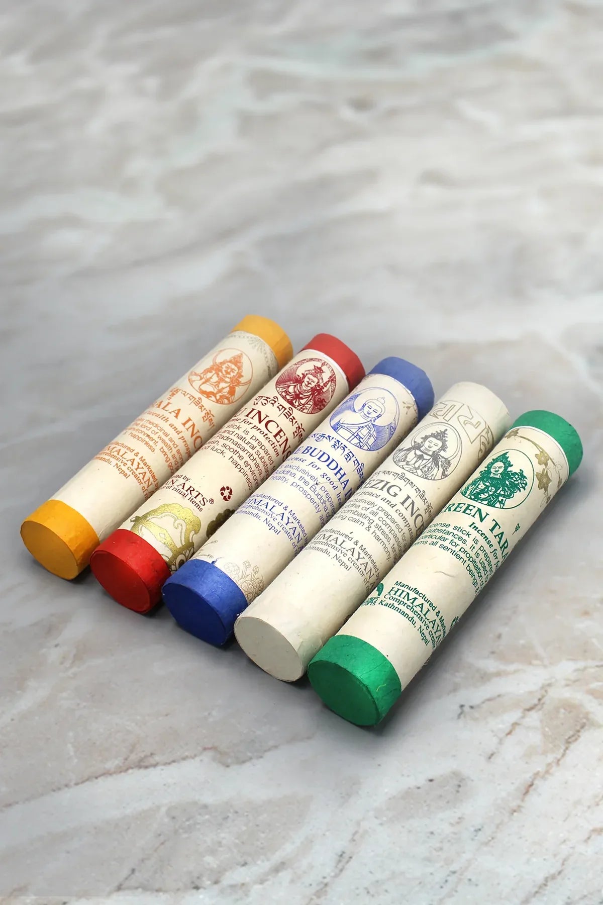 Tibetan Deities Incense Gift Set of five - Vajracrafts