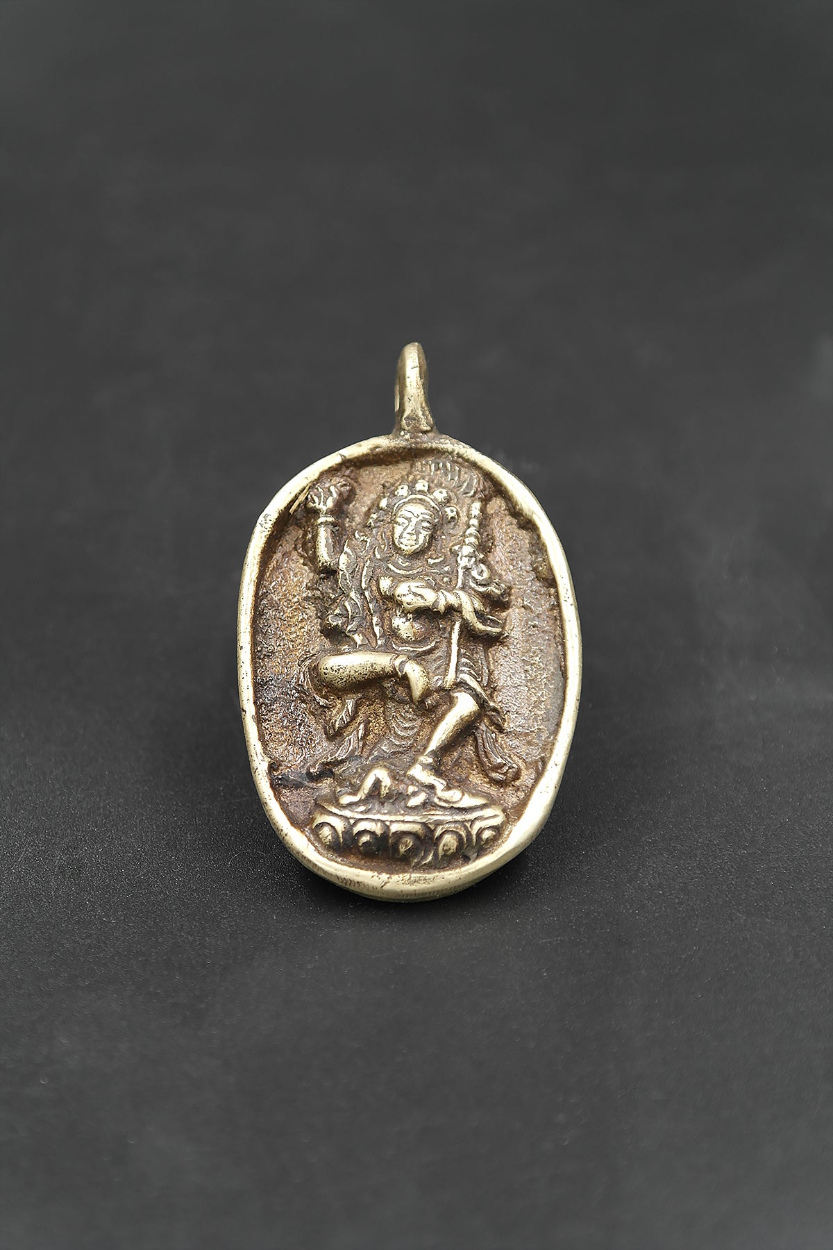 Handcrafted Nepalese Vajra Barahi Oval Pendant | Sacred Jewelry