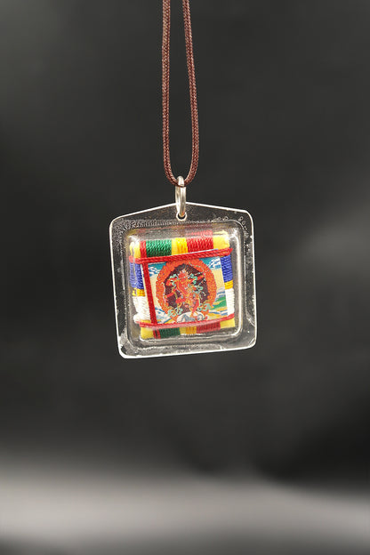 Kurukulla Tibetan Mantra Amulet with Hard Plastic Cover | Kurukulle Buti