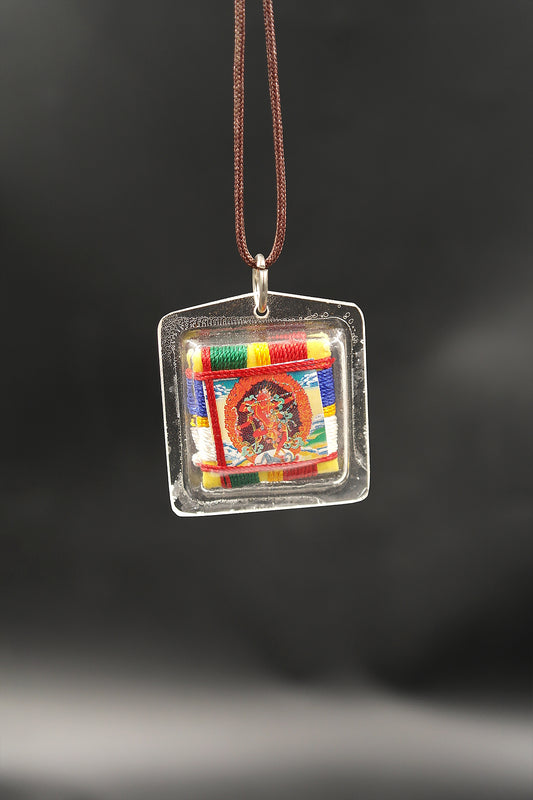 Kurukulla Tibetan Mantra Amulet with Hard Plastic Cover | Kurukulle Buti