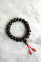 Dark Bodhi Seed Wrist Mala, 12mm - Your Journey to Mindful Fulfillment - Vajracrafts