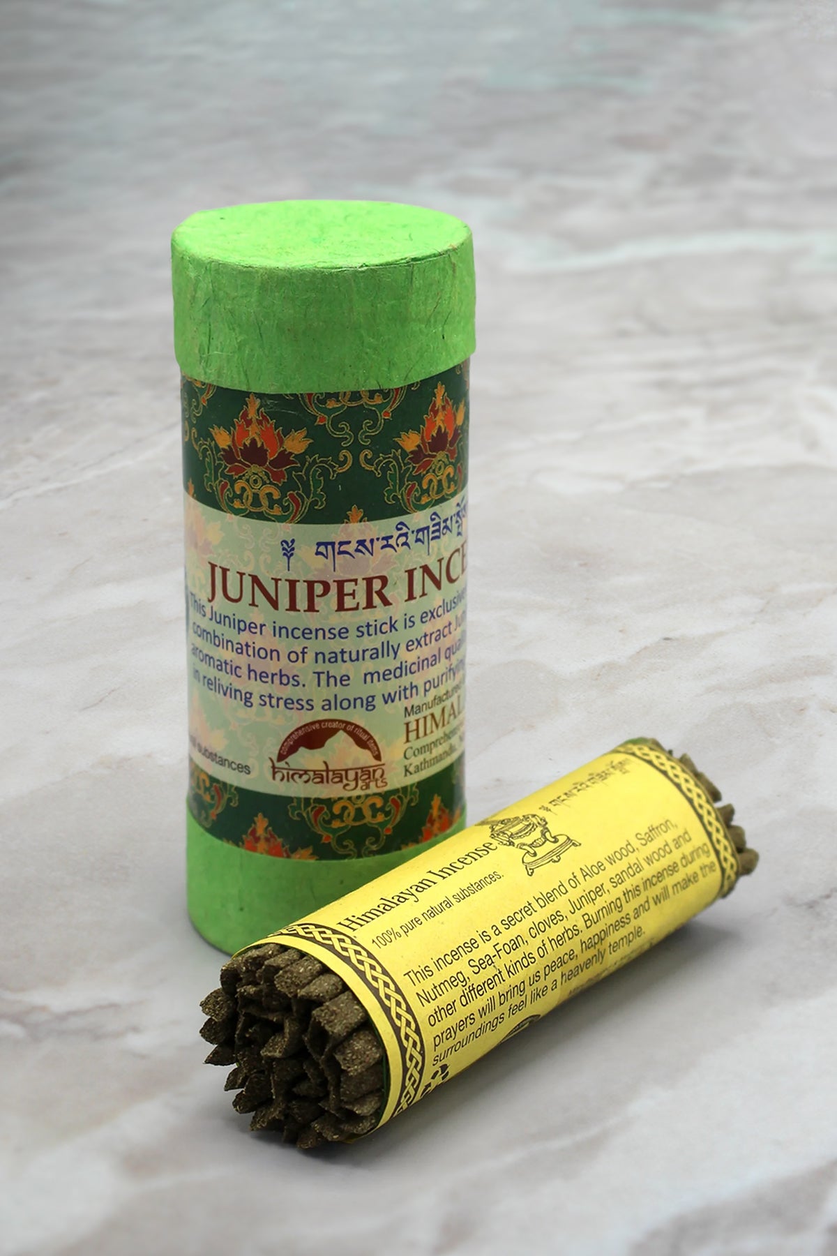 Tibetan Juniper Incense Sticks in Mini Tube