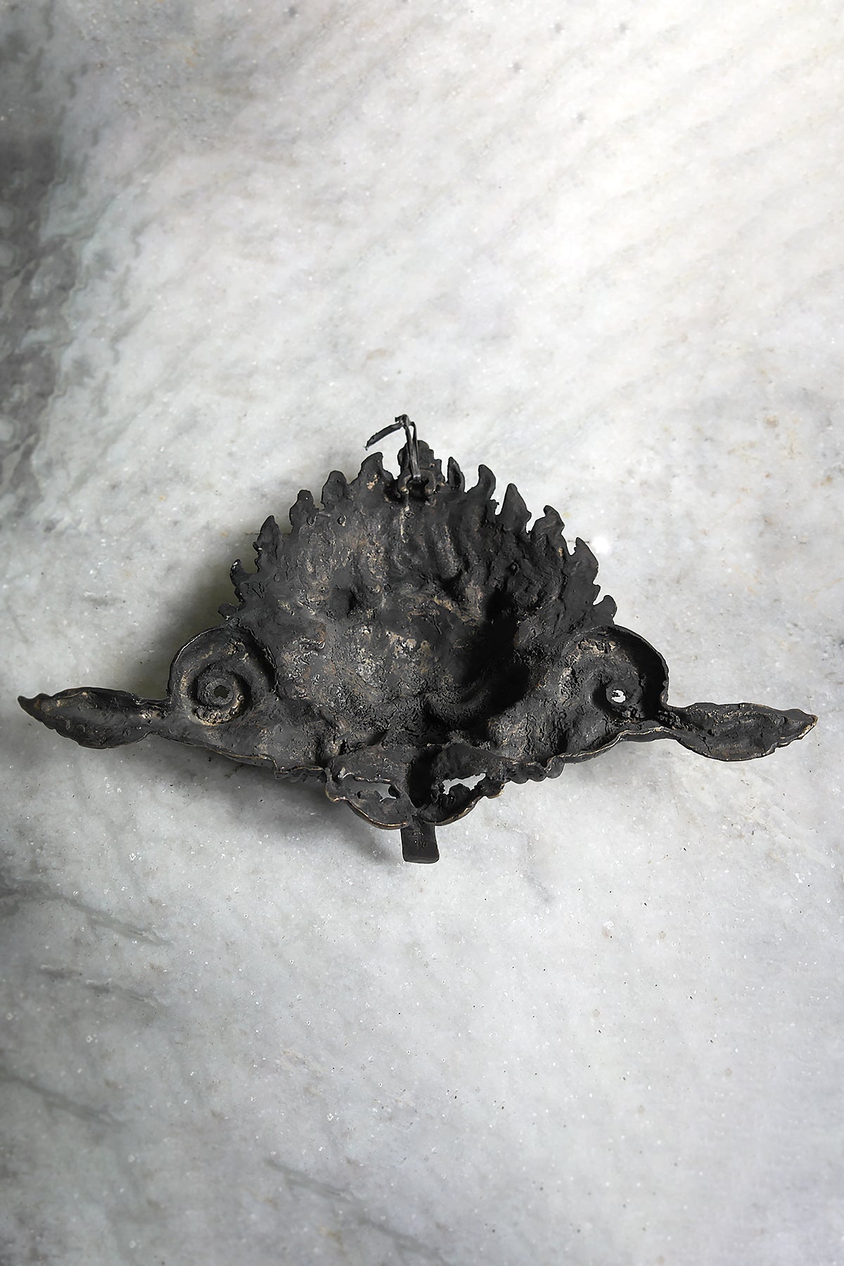 Handmade Tibetan Cheppu Wall Hanging Mask for home Decor, 11"