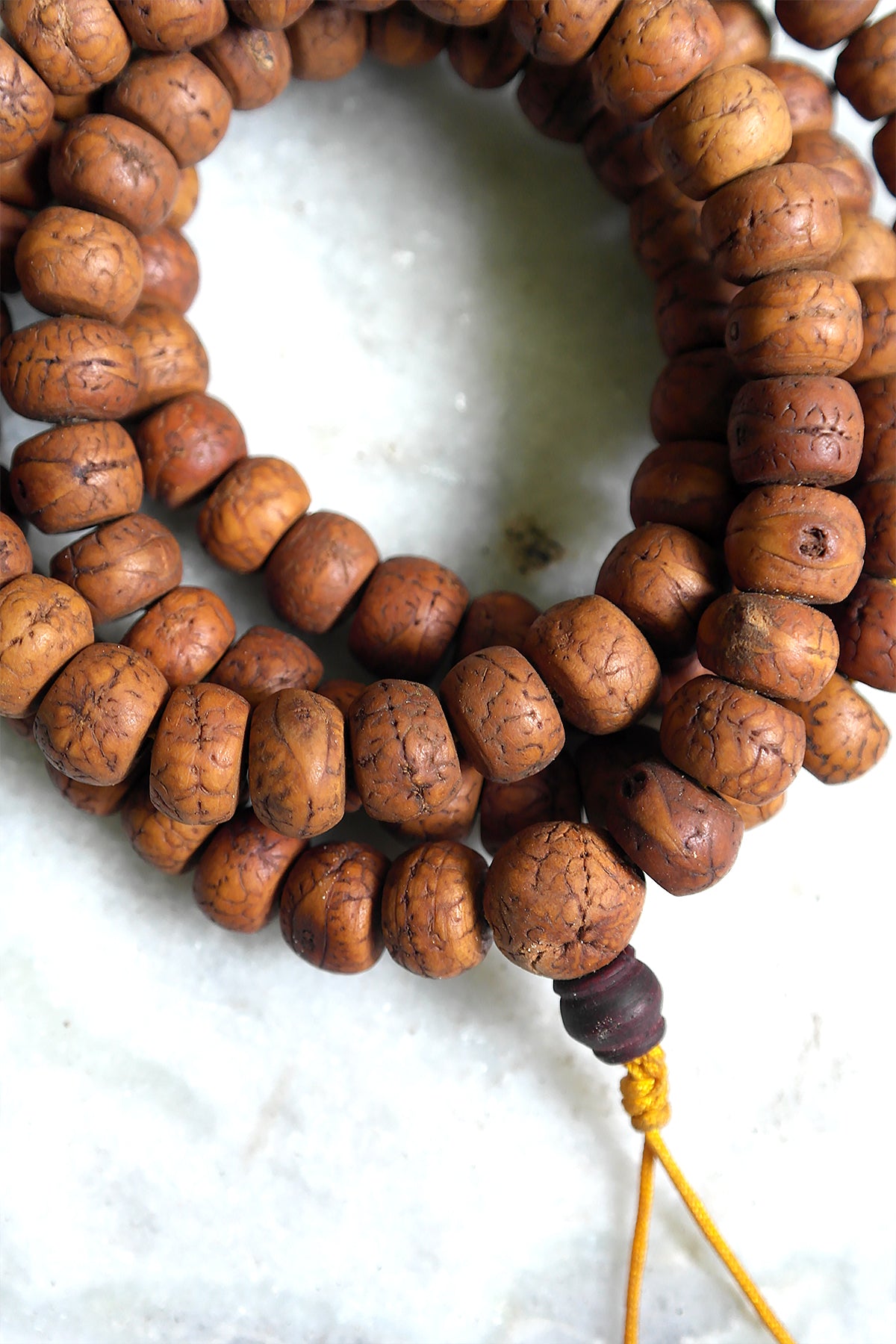 Natural color Bodhi Beads Prayer Mala 12mm - Meditation Mala