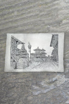All Handmade Lokta Paper Poster of Patan Durbar Square - Vajracrafts